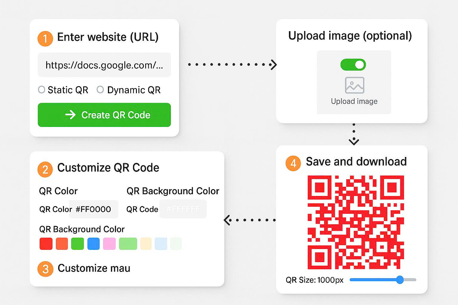 Cómo crear colores para códigos QR con la aplicación qrcode-gen